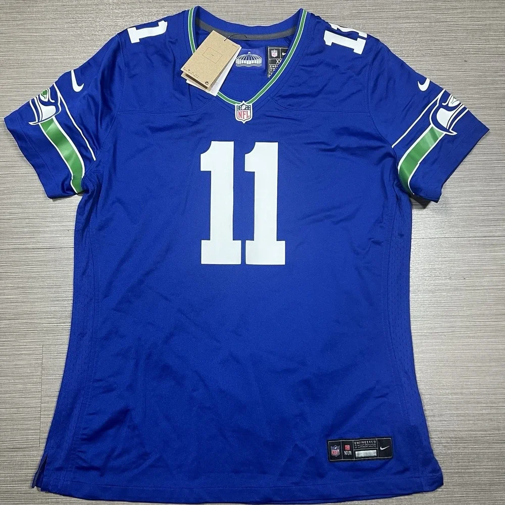 Nike Seattle Seahawks Jaxon Smith-Njigba Womens Throwback Game Jersey 2XL NWT - Picture 3 of 4